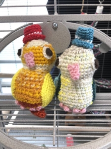 ウロコインコのあみぐるみ